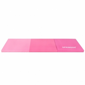 Мат гимнастический складной Springos Pink, 180 x 60 x 5.5 cм (FA0140) - Фото №7