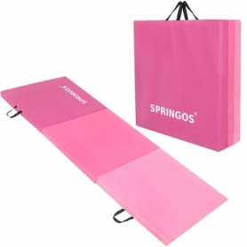 Мат гимнастический складной Springos Pink, 180 x 60 x 5.5 cм (FA0140) - Фото №10