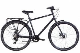 Велосипед городской Dorozhnik AMBER DD зад St, St - 28", рама - 21", темно-серый (OPS-D-28-262)