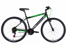 Велосипед горный Discovery AMULET Vbr - 27,5", рама - 17", черно-зеленый с серым (OPS-DIS-27.5-046)