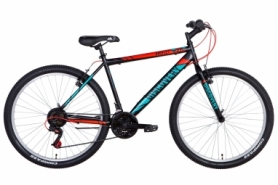 Велосипед горный Discovery AMULET Vbr - 27,5", рама - 17", черно-красный с бирюзовым (OPS-DIS-27.5-047)