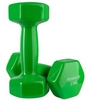 Гантели для фитнеса виниловые IronMaster зеленые, 2 шт. по 2,5 кг (IR92022-225)