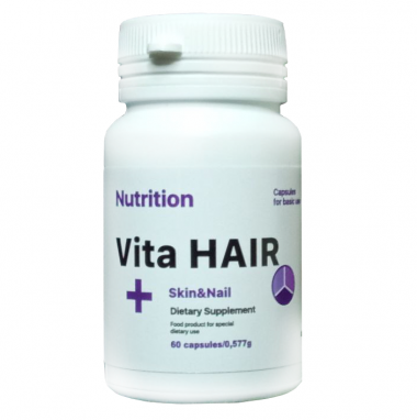 Витаминный комплекс с коллагеном Vita HAIR + Skin&Nail EntherMeal, 60 капсул (ABPR125)