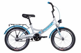 Велосипед складной Formula SMART - 20", серебристо-синий (OPS-FR-20-066)