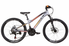 Велосипед горный Formula BLACKWOOD 1.0 - 24", рама - 12,5", серо-оранжевый с черным (OPS-FR-24-278)