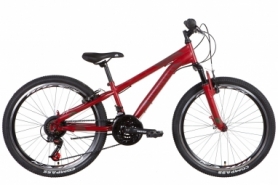 Велосипед подростковый горный Discovery RIDER AM - 24", рама - 11,5", красный (OPS-DIS-24-314)