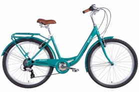 Велосипед городской женский Dorozhnik RUBY - 26", рама - 17", изумрудный (OPS-D-26-150)