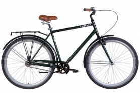 Велосипед городской Dorozhnik COMFORT MALE St - 28", рама - 22", темно-зеленый (OPS-D-28-287)