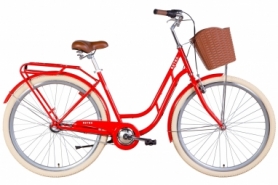 Велосипед городской женский Dorozhnik RETRO St - 28", рама - 19", оранжевый  (OPS-D-28-311)