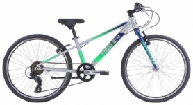 Велосипед подростковый Apollo NEO 7s boys - 24", Brushed Alloy / Navy Blue / Neon Green Fade (SKD-00-27)