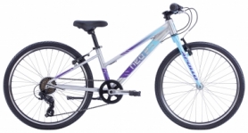 Велосипед подростковый Apollo NEO 7s girls - 24", Brushed Alloy / Ice Blue / Purple Fade (SKD-89-30)