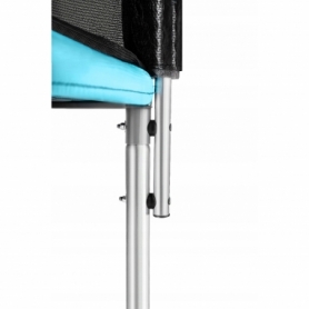 Батут с защитной сеткой и лестницей 4FIZJO Classic Black/Blue 8FT, 252 см (4FJ0303) - Фото №3