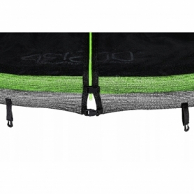 Батут с защитной сеткой и лестницей 4FIZJO Classic Black/Green 8FT, 252 см (4FJ0304) - Фото №5
