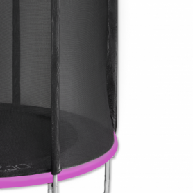 Батут с защитной сеткой и лестницей 4FIZJO Classic Black/Pink 8FT, 252 см (4FJ0305) - Фото №7