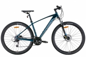 Велосипед горный 29" Leon TN-80 AM Hydraulic lock out HDD 2022 (синий с черным)