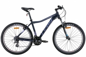 Велосипед горный женский 26" Leon HT-LADY AM preload Vbr 2022 (черный с сиреневым (м))