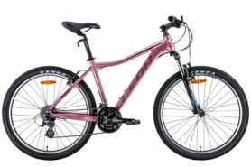 Велосипед горный женский 26" Leon HT-LADY AM preload Vbr 2022 (розовый с черным)
