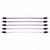 Набор трубчатых эспандеров универсальные Springos 4.5-22.7 кг фиолетовый, 5 шт (FA0135) - Фото №5