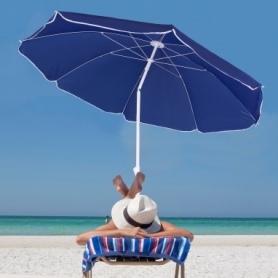 Зонт пляжный с регулируемой высотой и наклоном Springos синий, 180 см (BU0022) - Фото №5