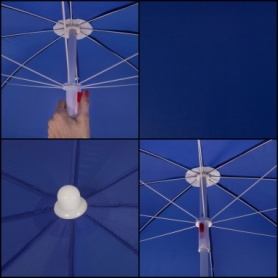 Зонт пляжный с регулируемой высотой и наклоном Springos синий, 180 см (BU0022) - Фото №7