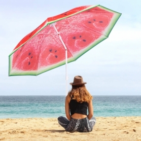 Зонт пляжный с регулируемой высотой и наклоном Springos красный, 180 см (BU0020) - Фото №8