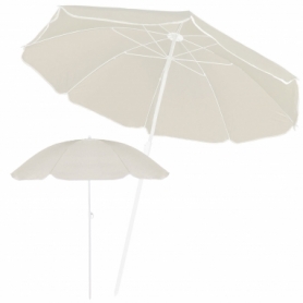 Зонт пляжный с регулировкой высоты Springos бежевый, 160 см (BU0018)