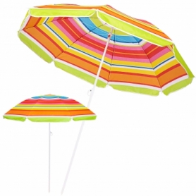 Зонт пляжный с регулировкой высоты Springos цветной, 160 см (BU0017)