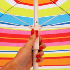 Зонт пляжный с регулировкой высоты Springos цветной, 160 см (BU0017) - Фото №3
