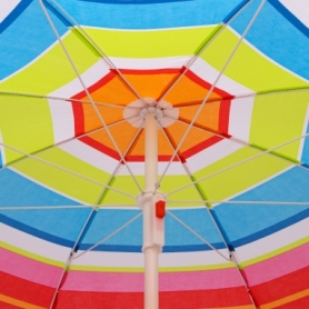 Зонт пляжный с регулировкой высоты Springos цветной, 160 см (BU0017) - Фото №4