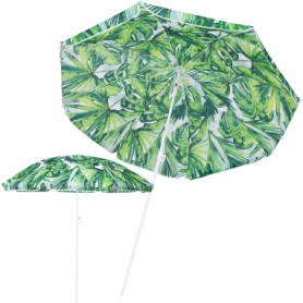 Зонт пляжный с регулировкой высоты Springos зеленый, 160 см (BU0016)