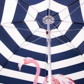 Зонт пляжный с регулируемой высотой и наклоном Springos бело-синий, 180 см (BU0019) - Фото №5