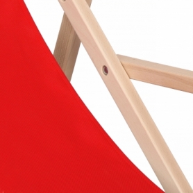 Шезлонг (кресло-лежак) деревянный Springos (DC0003 RED) - Фото №9