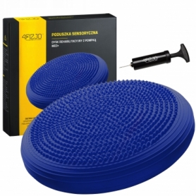Подушка-диск балансировочная 4FIZJO MED+ (сенсомоторная) массажная Blue, 33 см( 4FJ0319)