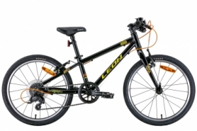 Велосипед детский 20" Leon GO 7 speed Vbr 2022 (черный с желтым)