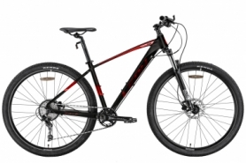 Велосипед горный 29" Leon TN-60 AM Hydraulic lock out HDD 2022 (черный с красным (м))