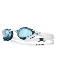 Окуляри для плавання стартові TYR Tracer-X RZR Racing, Blue/White (LGTRXRZ-462)