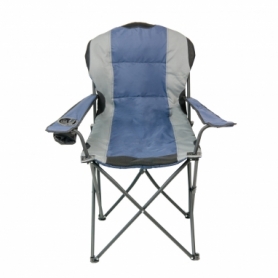 Кресло портативное NeRest Турист NR-34, серый с синим
