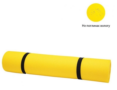 Коврик спортивный IVN желтый, 180х60х0,5 см (SP-7230Y)