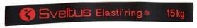 Резинка для фитнеса тканевая Sveltus Elasti'ring черная, 15кг, в коробке + QR код (SLTS-0027)