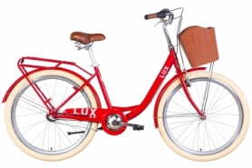Велосипед городской женский 26" Dorozhnik LUX PH 2022 (красный)
