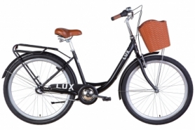 Велосипед городской женский 26" Dorozhnik LUX PH 2022 (черный (м))
