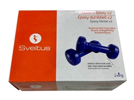 Гантели для фитнеса виниловые Sveltus, 2 шт. по 1 кг (SLTS-1181) - Фото №2