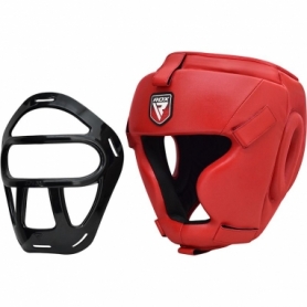 Шлем боксерский с маской RDX Guard Red - Фото №2