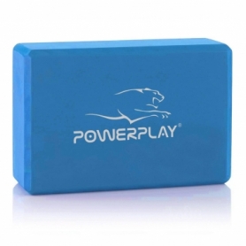 Блок для йоги 2 шт. (пара) PowerPlay 4006 Yoga Brick EVA Сині - Фото №2