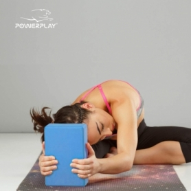 Блок для йоги 2 шт. (пара) PowerPlay 4006 Yoga Brick EVA Сині - Фото №6