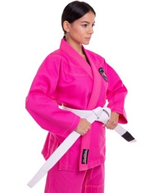 Распродажа*! Кимоно для джиу-джитсу Hard Touch розовое, 160 см (JJSL)