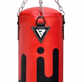 Мешок боксерский RDX Leather Black/Red 1.5 м, 45-55 кг (СТОК) - Фото №2