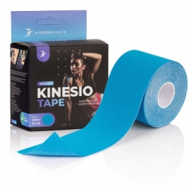 Кінезіологічний тейп 4yourhealth Kinesio Tape блакитний, 5 см х 5 м (4YH_Tape_Blue)
