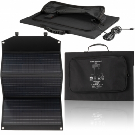 Портативний зарядний пристрій сонячна панель Bresser Mobile Solar Charger 90 Watt USB DC (3810060) - Фото №2