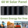 Портативний зарядний пристрій сонячна панель Bresser Mobile Solar Charger 60 Watt USB DC (3810050) - Фото №3